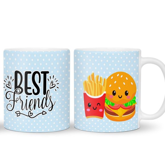 Best Friends Burger Fries Mug - Picture 2 of 2